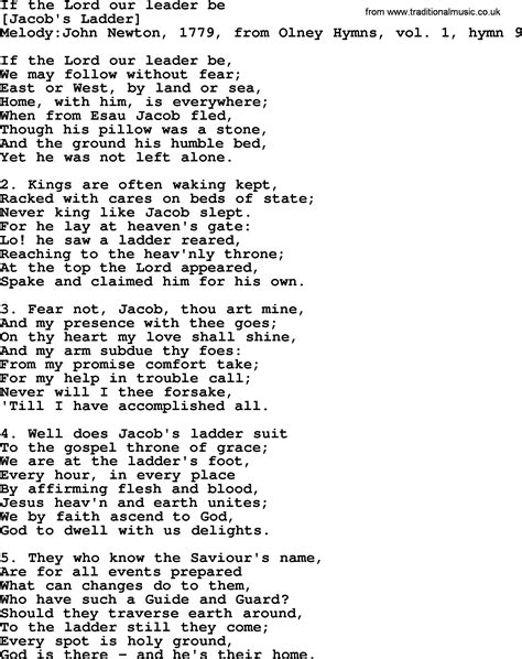 Old English Song Lyrics For If The Lord Our Leader Be With Pdf