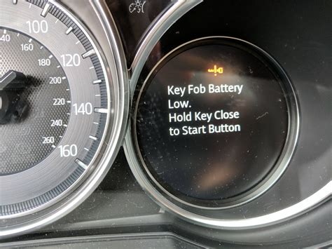 We did not find results for: "Key Fob Battery Low. Hold Key Close to Start Button ...