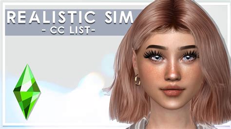 Realistic Create A Sim The Sims 4 Cc List Youtube