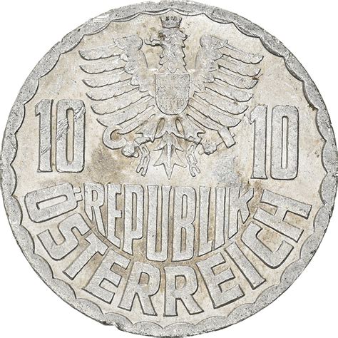 Ten Groschen 1961 Coin From Austria Online Coin Club