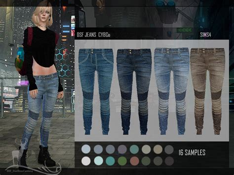 Dansimsfantasy The Sims 4 Dsf Jeans Cybco Download This Pant