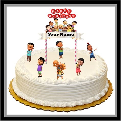 Jual Custom Nama Hiasan Kue Ulang Tahun Cake Topper Upin Ipin Shopee