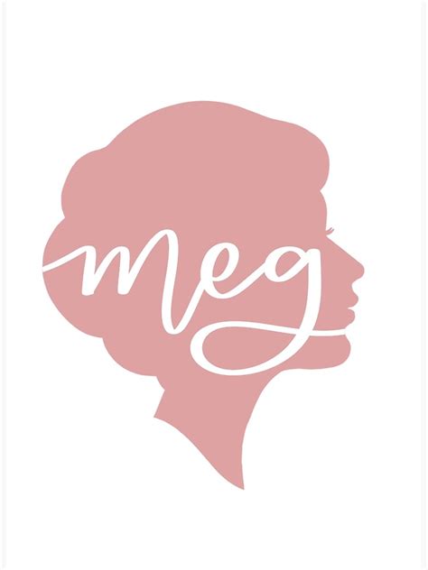 Meg March Little Women Silhouette Poster By Annielinnart Redbubble