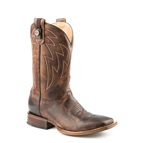 Pungo Ridge Roper Mens Rider Sidewinder Concealed Carry Boots Waxy
