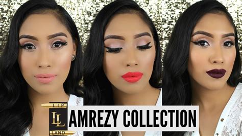 amrezy collection lip swatch review lipland cosmetics liquid lipsticks youtube