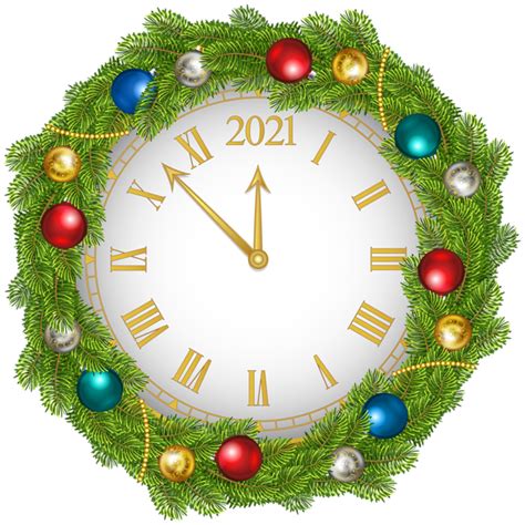 2021 New Year Clock Clip Art Image Gallery Yopriceville High