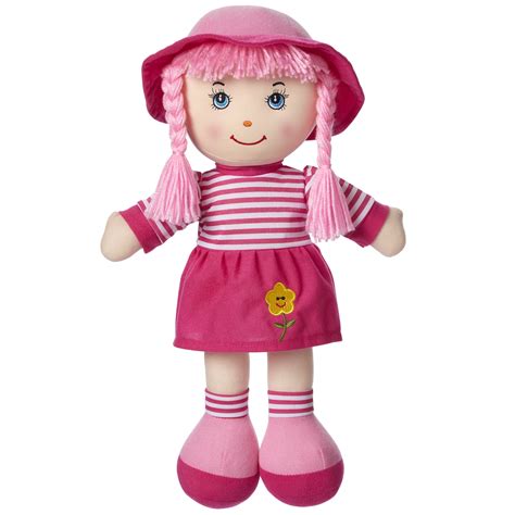 Love Hug Rag Doll for Girls Soft Huggable Plush Doll for Babies Cute Room Décor