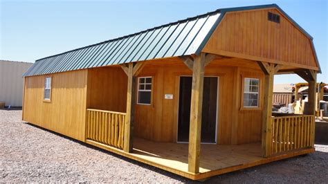 We have a professional electrician that can turn your building into a house! Graceland Portable Buildings Lofted Barn Cabin Graceland ...