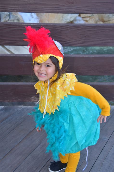 Create your own moana te fiti costume for halloween ❦ for kids & adults » find images, accessories & a tutorial for your sweet & scary diy costume! Hei Hei homemade costume -Moana | Homemade costume, Costumes, Style