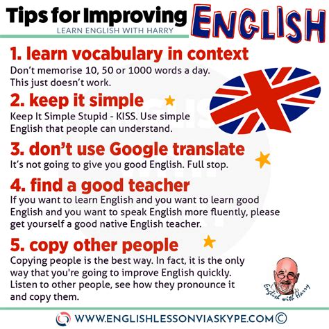 10 Real Tips For Improving Your English Learn English With Harry 👴