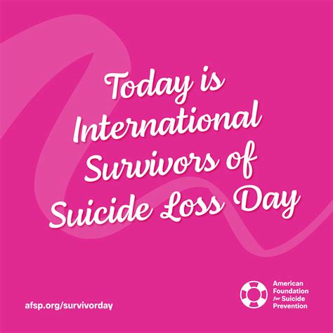 International Survivors Of Suicide Loss Day Afsp