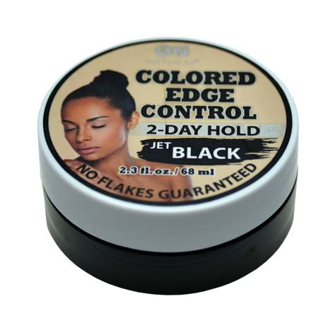 Jet Black Colored Edge Control Hair Gel