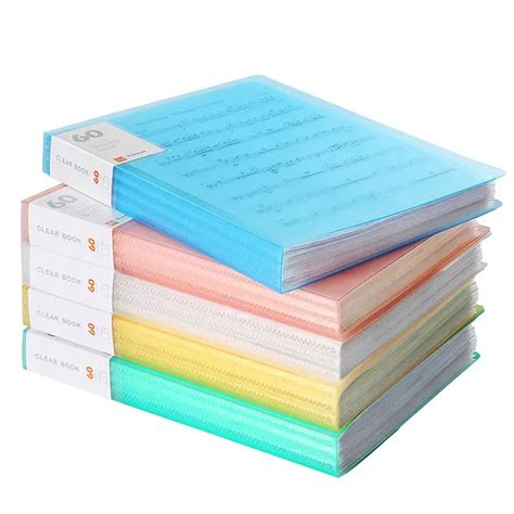 A4 File Folder Information Book Paper Clip Folder Student Folders Bag
