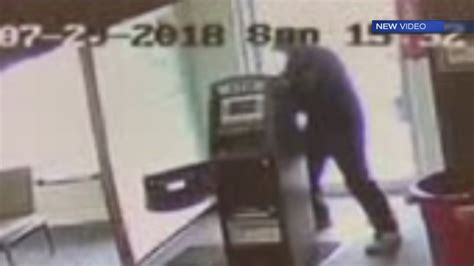 Video Shows Man Stealing Entire Atm