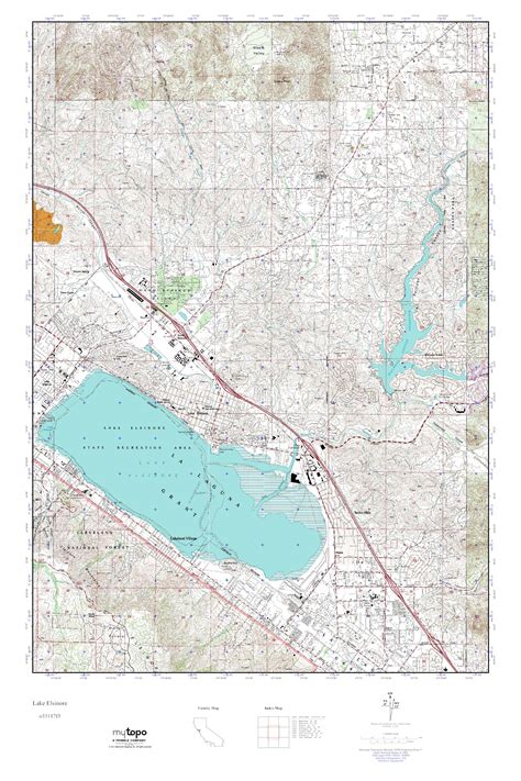 Mytopo Lake Elsinore California Usgs Quad Topo Map