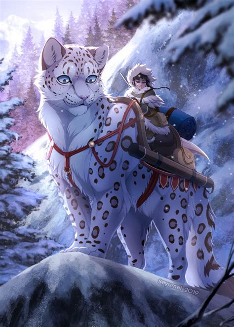 Big Cat Zine Snow Leopard By Seyumei On Deviantart Leopard Art