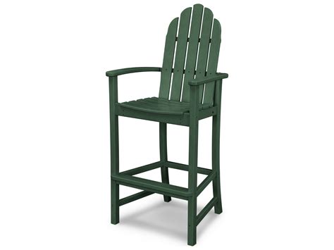 Outdoor bar stools are not only comfortable to sit on, but also cool to look at. POLYWOOD® Classic Adirondack Recycled Plastic Bar Stool | ADD202