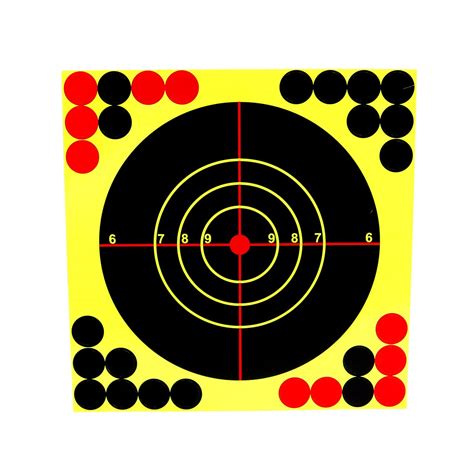 Buy ANCLLO 10 Sheet Adhesive Shooting Targets S Burst Bright