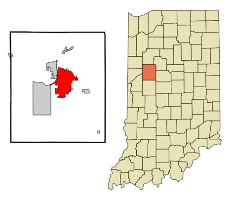 Image Tippecanoe County Indiana Incorporated And Unincorporated Areas