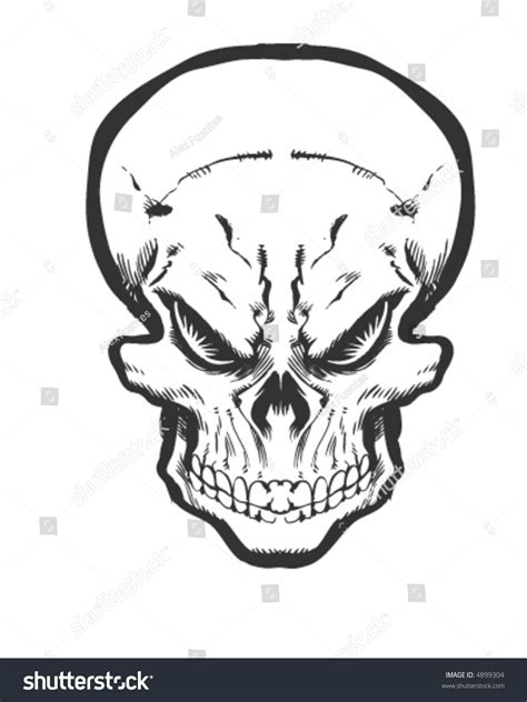 Evil Skull Stock Vector 4899304 Shutterstock