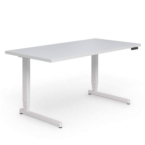Knoll Pixel Electric Height Adjustable C Leg Desk 60 X 30 White
