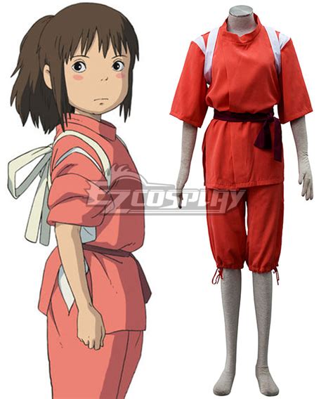 Cosplay Costumes And Accesories Hayao Miyazaki Spirited Away Ogino Chihiro Cosplay Costume
