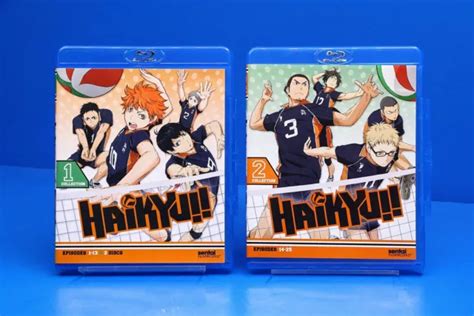 Haikyu Haikyuu Complete Season 1 Anime Blu Ray 2 Part Collection Oop