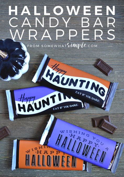 You can get them in light cocoa, dark cocoa, white, and many other colors. Halloween Candy Bar Wrappers - Somewhat Simple Printables | Candy bar wrappers, Halloween candy ...