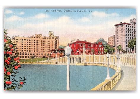 Lakeland Florida Civic Center Vintage And Antique Postcards 🗺 📷 🎠