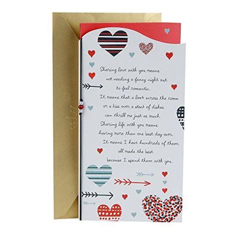 Hallmark Valentines Day Greeting Card Hearts And Arrows Valentines Day Greeting Cards