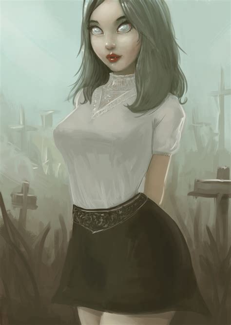 zombie girl artwork