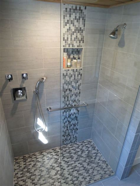 Ceramic and porcelain tiles are one of the most easily maintained flooring materials, generally, any household cleaner or even soap and warm water. 35 grey mosaic bathroom tiles ideas and pictures 2020