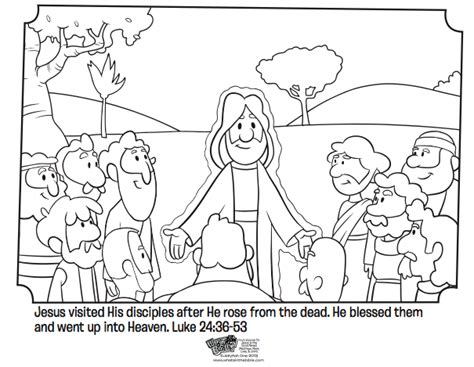 Jesus Appears To His Disciples Bible Coloring Pages Whats In The