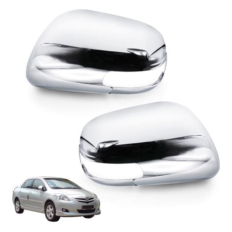Wing Side Mirror Cover Chrome Fits Toyota Yaris Vios Camry Altis 2007