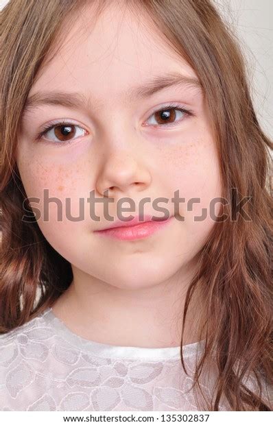 Portrait Pretty 8 Year Old Girl Stock Photo 135302837 Shutterstock