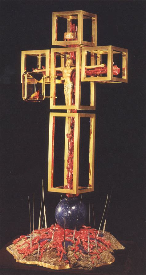 Jesus In Boxed Cross Sculpture