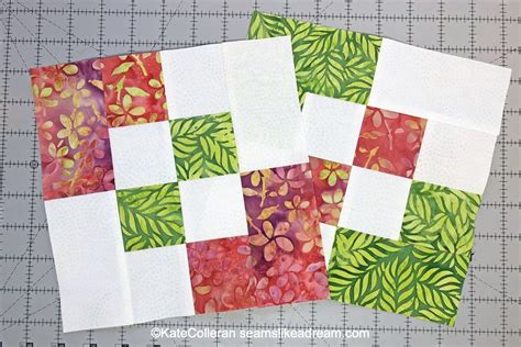 Disappearing 4 Patch Block Tutorial Kate Colleran Designs