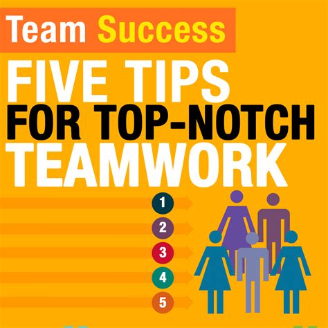 Five Tips For Top Notch Teamwork Your Team Success