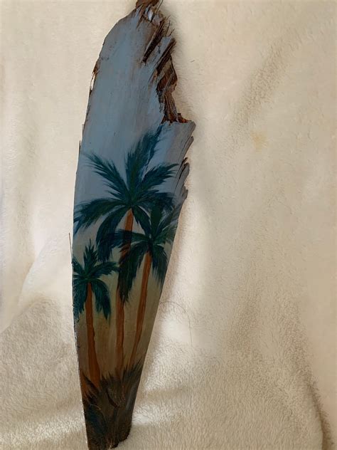 Hand Painted Palm Fronds Etsy