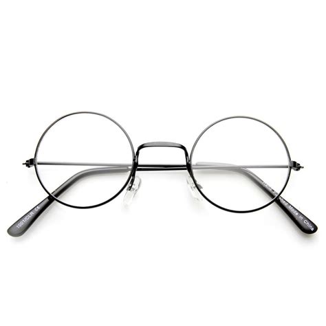 black clear clear round glasses round metal glasses indie hipster