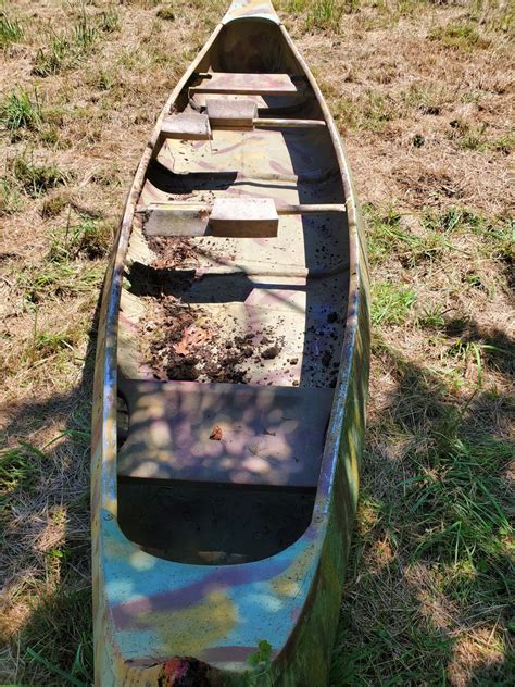 Aluminum Canoe Approximately 17ft X 3ft Wide