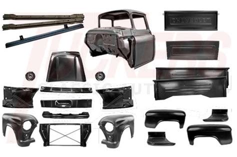 1955 1956 Chevy Truck Complete Sheet Metal Body Kit Gm Tuckers