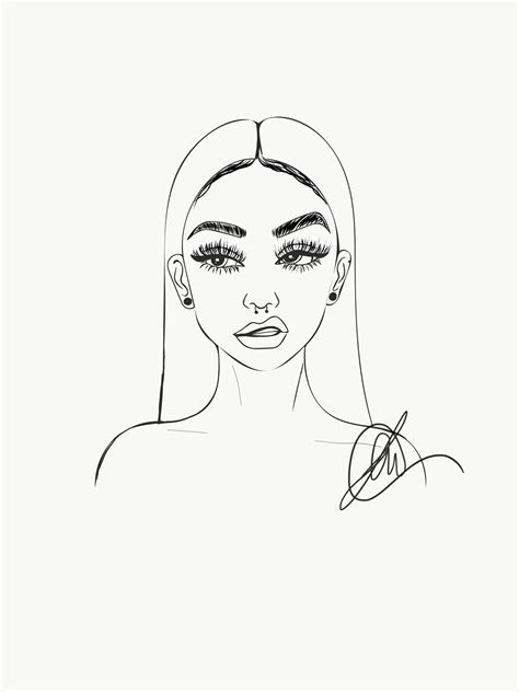 Baddie Drawing By Ray Hipster Drawings Drawings Art Sketches Doodles
