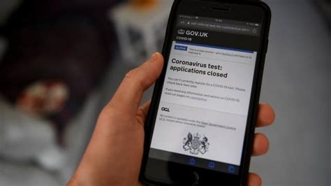 Coronavirus Test Website Closes After Significant Demand Bbc News
