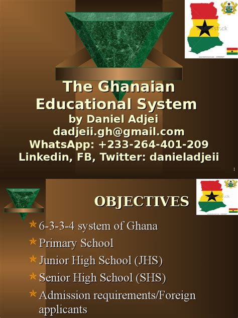 The Ghanaian Educational System Pdf Secondary School Ghana