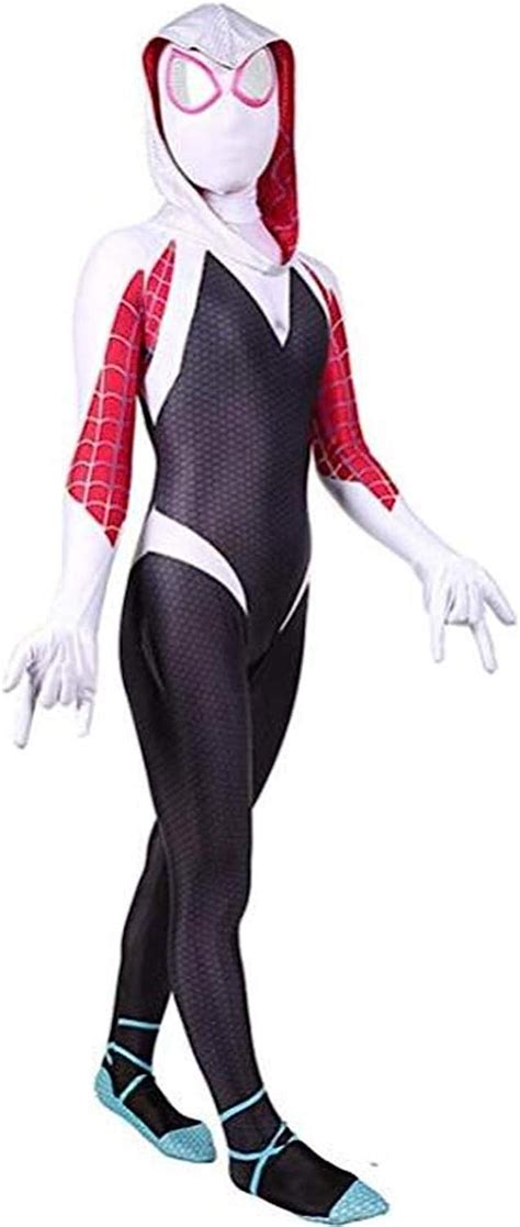 Buy Gwen Stacy Cosplay Costume Adult Women Spider Verse Gwen Jumpsuit