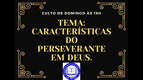 Culto De Domingo H Tema Permanecendo Na Palavra Youtube