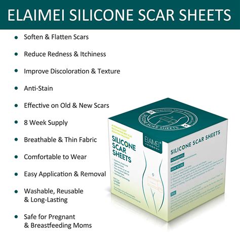 Silicone Scar Sheets Professional Silicone Scar Tape Silicone Gel For