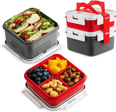 Buy Komax Bento Lunch Box Containers With Strap Meal Prep Bento Box