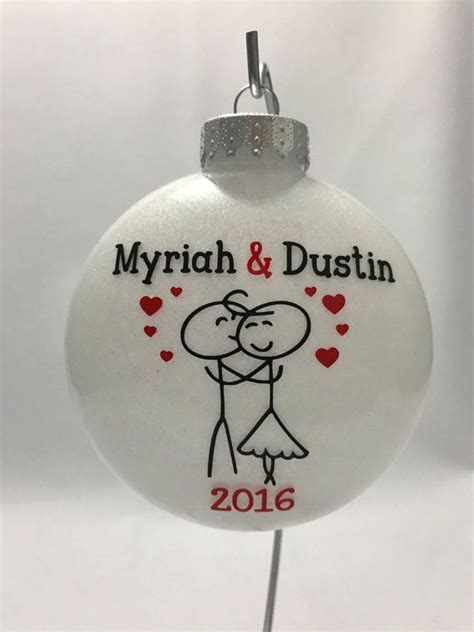 Personalized Couples Ornament Etsy Personalized Couple Couples Ornaments Personalized
